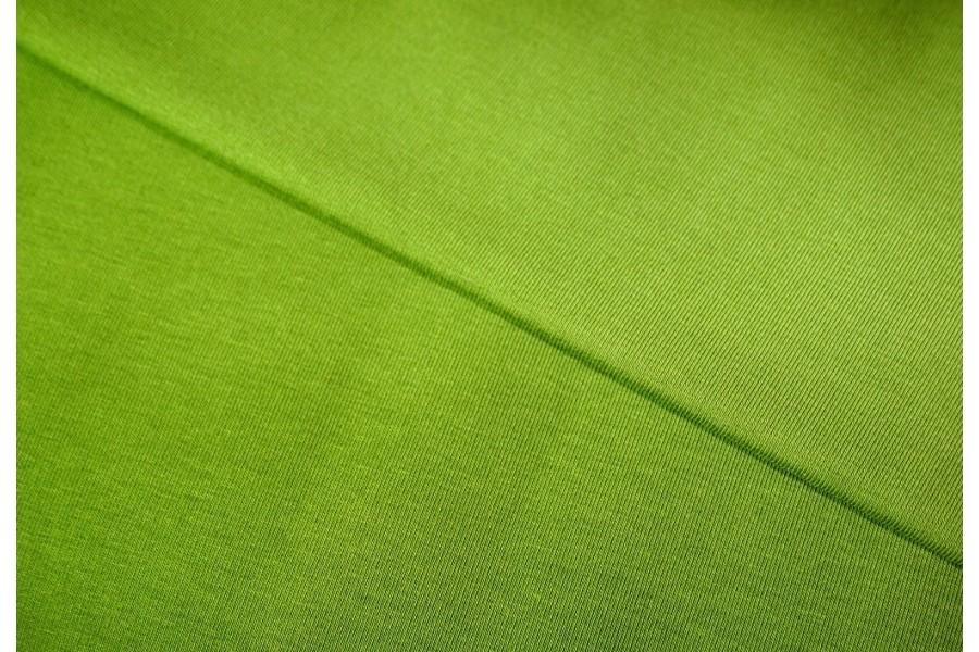 10cm Sommersweat uni - spargelgrün  (Grundpreis € 14,00/m)